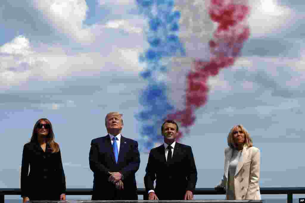 پرزیدنت ترامپ روز پنجشنبه مهمان رئیس جمهوری فرانسه در ساحل نورماندی بود، جایی که هفتاد و پنج سال پیش، حمله متفقین و آمریکا به آلمان نازی آغاز شد و به پایان جنگ جهانی دوم منتهی شد.