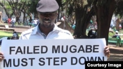 Abducted political activist Itai Dzamara seen in Harare recently at the Africa Unity Square.