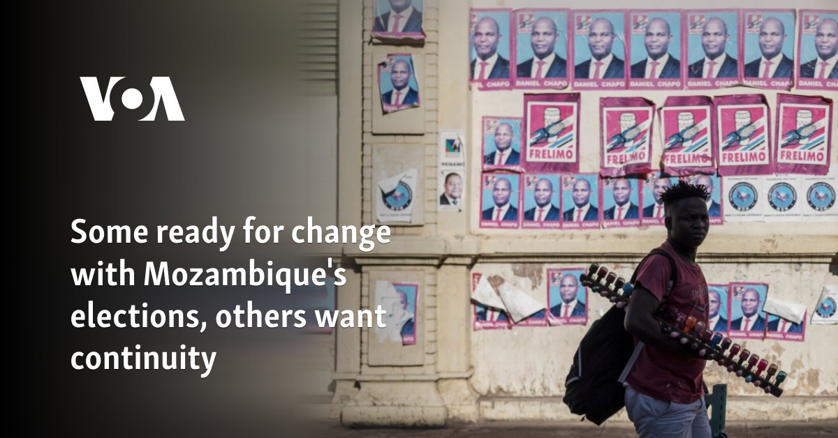 Some ready for change with Mozambique elections, others want continuity