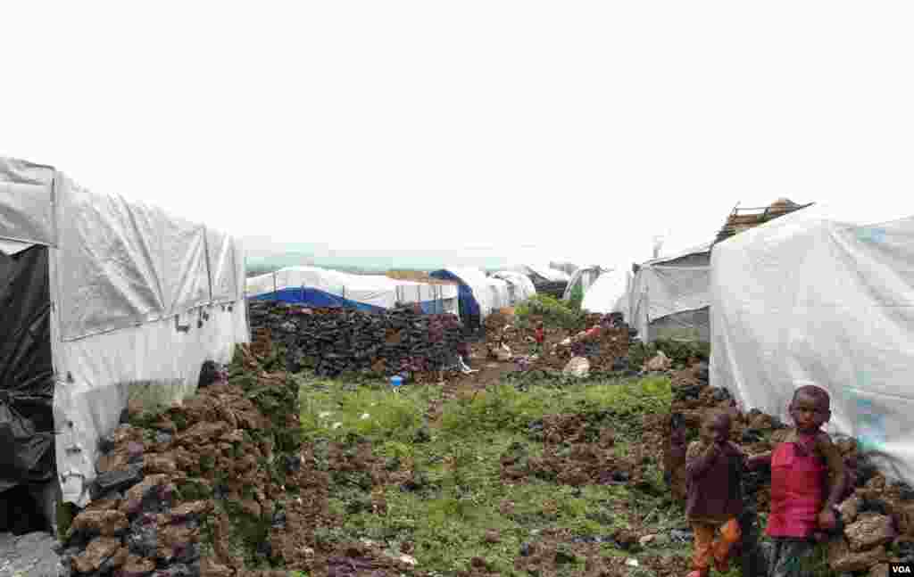 The Mungunga refugee camp near Goma, Democratic Republic of Congo. (Nicolas Pinault/VOA)