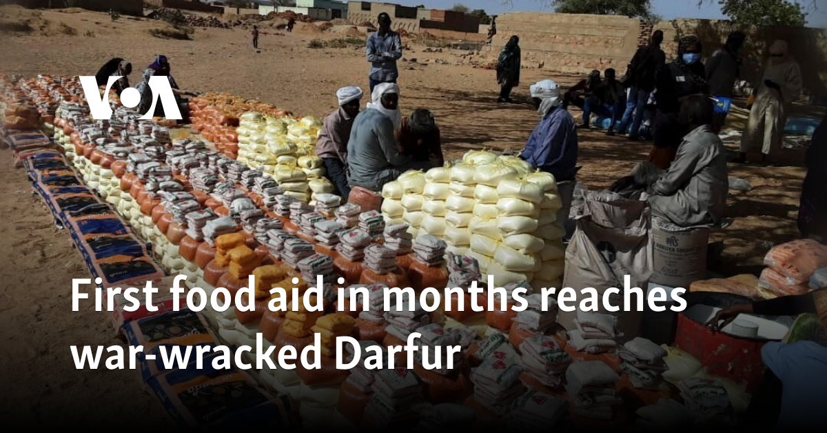 First food aid in months reaches war-wracked Darfur