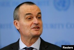 French ambassador to the United Nations Gerard Araud at the U.N. headquarters in New York, April 10, 2014.
