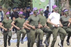 Resimen Mahasiswa Satuan 13 Instiper Yogyakarta dalam salah satu kegiatannya. (Foto: Menwa Instiper)