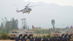 Pasukan PBB dari Mongolia ikut serta dalam latihan "Shared Destiny 2021" di pangkalan pelatihan Operasi Penjaga Perdamaian Queshan di Kabupaten Queshan, provinsi Henan, China tengah, Rabu, 15 September 2021.