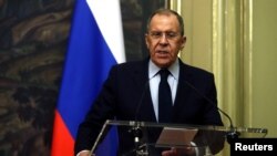 Russian Foreign Minister Sergei Lavrov meets with Nicaraguan Foreign Minister Denis Moncada in Moscow