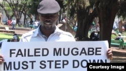 Abducted political activist Itai Dzamara captured at the Africa Unity Square in Harare where he was staging peaceful protests urging President Mugabe to step down.