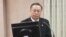台灣國防部長嚴明(美國之音張永泰拍攝) 