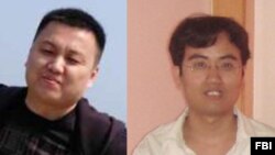 Dua warga China, Zhu Hua (kiri) dan Zhang Shilong dituduh berkomplot untuk meretas komputer, penipuan lewat komputer dan pencurian identitas.