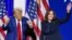 Експрезидент Дональд Трамп і віцепрезидентка Камала Гарріс, кандидати від республіканців і демократів на виборах президента в листопаді