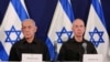 Netanyahu, hagu, da Ministan tsaro, Gallant, dama
