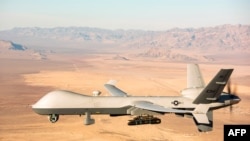 This handout photo courtesy of the US Air Force obtained on Nov. 7, 2020, shows an MQ-9 Reaper. The U.S. State Department has reportedly notified Congress of its plans to sell 18 MQ-9B aerial drones to the United Arab Emirates.