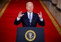 El presidente de EE. UU., Joe Biden, habla sobre Afganistán desde la Casa Blanca en Washington, D.C., el martes, 31 de agosto de 2021.