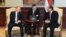 FILE - Egyptian President Abdel-Fattah el-Sissi, right, talks to Russian President Vladimir Putin during their meeting in Cairo, Egypt, Feb. 9, 2015. 