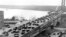 Esta foto del 25 de octubre de 1931 muestra el tráfico en el puente George Washington, un día después de su inauguración, en la entrada a la ciudad de Nueva York. El puente conecta los estados de Nueva York y Nueva Jersey.