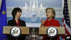 U.S. Secretary of State Hillary Clinton and European Union foreign policy chief Catherine Ashton.