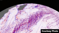 Jedan od mapa Instituta za okeanografiju "Skrips"