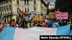 Sarajevo, Bosnia and Herzegovina, Third BiH Pride Parade in Sarajevo, LGBTQ, June 25, 2022.