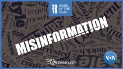 'Misinformation' Named Word of the Year