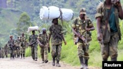Des rebelles du M23, dans l'est de la RDC