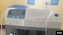 A photo of the oxygen concentrator which is used to provide oxygen to the patients at Hanaano hospital, in the central town of Dhusamareb, Somalia, Jan. 20, 2022.