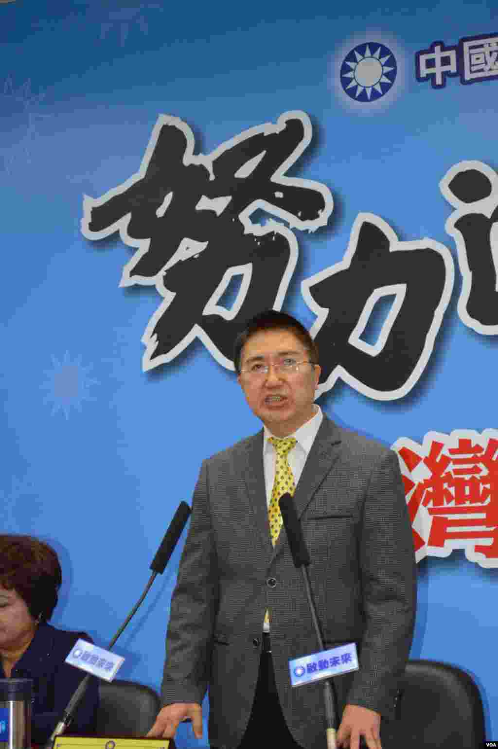 国民党政策会执行长林鸿池（美国之音申华拍摄）