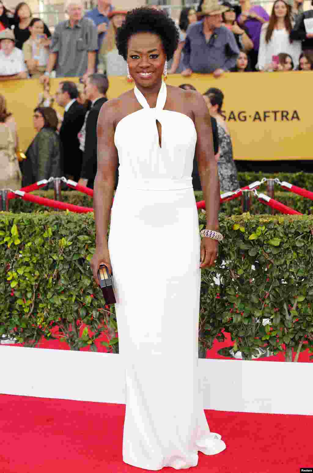 Actriz Viola Davis da série "How to Get Away with Murder" na 21ª cerimónia anual do Screen Actors Guild Awards, Los Angeles, Califórnia Jan 25, 2015. 