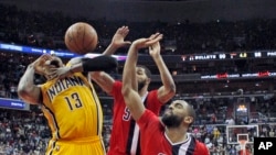 Paul George (13) contre les Wizards, Washington, le 5 mars 2016. 