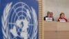 La Haut-Commissaire des Nations Unies aux droits de l'homme Michelle Bachelet et le Secrétaire général des Nations Unies Antonio Guterres assistent à une session du Conseil des droits de l'homme aux Nations Unies à Genève, Suisse, le 24 février 2020. REUTERS/Denis Balibouse