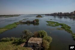 FILE - A general view of the Nile River in Egypt, August 4, 2020. Farmers face severely stretched water resources due to years of mismanagement and increasing population.