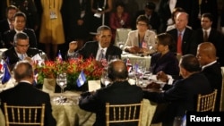 El presidente Barack Obama se reunió con los mandatarios de Centroamérica. 