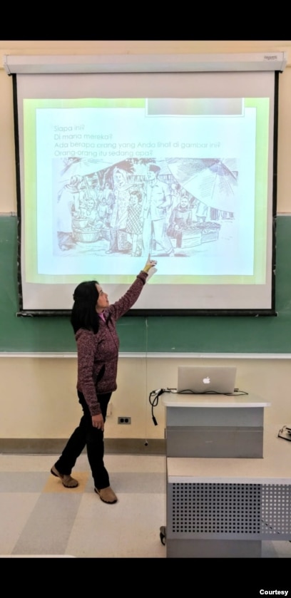 Niniek Lunde, pengajar bahasa Indonesia sejak tahun 1993 di University of California, Berkeley.(Foto: Dokumentasi Pribadi)