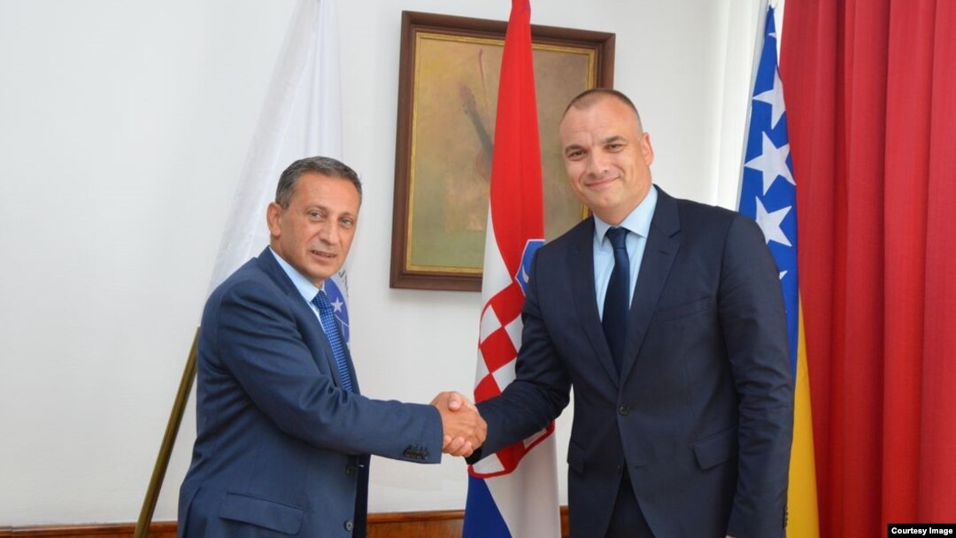 Osman Mehmedagić, direktor Obavještajno-sigurnosne agencije BiH i Daniel Markić, direktot Sigurnosno-obavještajne agencije Hrvatske, Sarajevo, 27. septembar 2017.