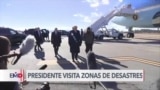 Trump propone desmantelar FEMA al visitar zonas afectadas por desastres naturales