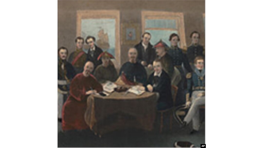 中英签署南京条约