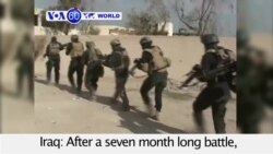 VOA60 World- Iraq: After a seven month long battle, Iraqi forces seize a government complex in Ramadi