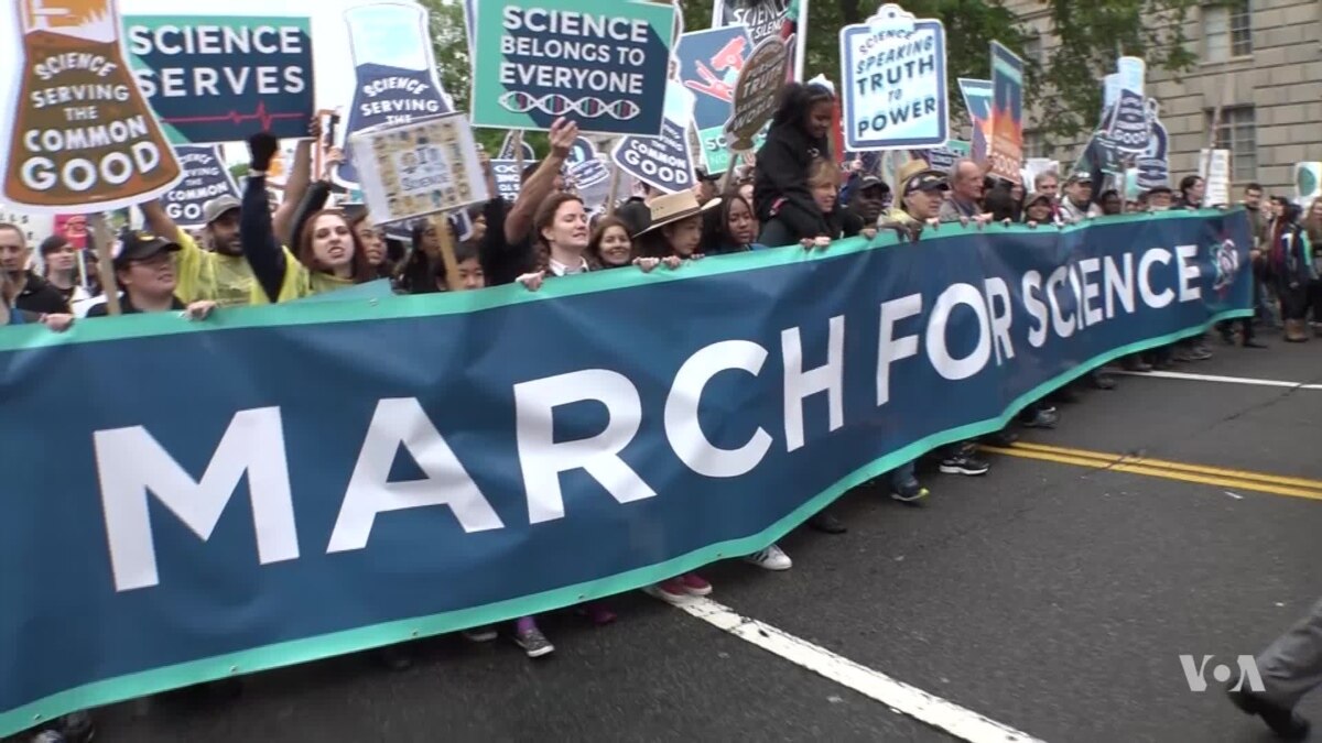 Science march. March for Science clip.