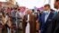 FILE - Afghanistan's President Ashraf Ghani visits an exhibition during celebrations to mark Afghan New Year (Newroz), in Kabul, Afghanistan, March 21, 2021.