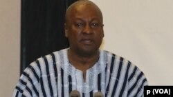 Shugaban Ghana na Yanzu John Dramani Mahama wanda matarsa daga jihar take haka matar wanda ya gada