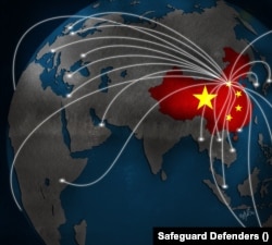 资料照：国际人权组织“保护卫士”报告的中国“逃犯”非自愿回国案例图。（图片源于保护卫士官网）
