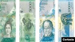 El nuevo billete de 10.000 bolívares, equivale a unos 15 dólares a la tasa de cambio destinada a gastos secundarios.