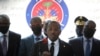 Haiti's interim Prime Minister Claude Joseph gives a press conference in Port-au-Prince, Friday, July 16, 2021, the week after the assassination of Haitian President Jovenel Moïse’s on July 7.