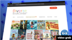Website Diverse BookFinder. (Photo: VOA)