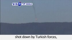 VOA60 World- Turkey shoots down Russian fighter, claims violation of airspace, Putin calls it "stab in the back"