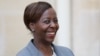 La ministre rwandaise des Affaires étrangères, Louise Mushikiwabo, candidate à la présidence de l'Organisation internationale de la Francophonie (OIF), à l'Elysée, Paris, le 23 mai 2018.