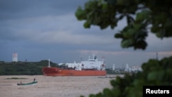 Cuba-flagged oil tanker Vilma carrying oil leaves Mexico’s Pajarito’s port on its way to Cuba