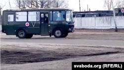 Belarus - Russian military field hospital in Naroulya, Homel region, March 1, 2022. (svaboda.org / RFE/RL)