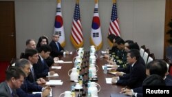 지난 9일 한국 서울 국방부에서 미한 국방장관 회담이 열렸다. 