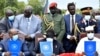Le chef du Conseil souverain du Soudan, le général al-Burhan, les présidents sud-soudanais Kiir et tchadien Deby, à la signature d'un accord de paix entre le gouvernement de transition du Soudan et les mouvements rebelles, à Juba, au Soudan du Sud, le 3 octobre 2020/Jok Solomun