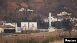중국 단둥에서 바라본 북한 신의주. (자료사진)