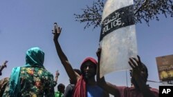 Manifestations à Khartoum le 8 avril 2019.